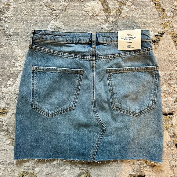 Zara Crossed Fly Mini Skirt - Picture 4 of 8
